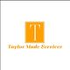Orange "T" logo with "Taylor Made Services" text.