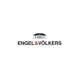 Engel & Völkers Logo mit einem stilisierten Gebäude in der Mitte auf weißem Hintergrund.