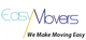 Easy Movers logo with stylized text and a diagonal line separating "Easy" and "Movers."