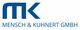Logo der Mensch & Kuhnert GmbH mit blauen Buchstaben "MK".