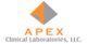 Logo of Apex Clinical Laboratories, LLC with an orange "A" in a gray diamond above the company name.
