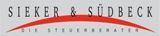 Logo von Sieker & Südbeck mit rotem Bogen und dem Schriftzug "Die Steuerberater".