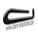 Schwarzes Haken-Logo mit der Website www.dare-solutions.de im Vordergrund.