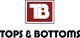 Logo with "TB" in a red square above the text "Tops & Bottoms."