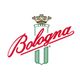 Logo com a palavra "Bologna" em vermelho, coroa dourada acima e ano 1925 ao centro.