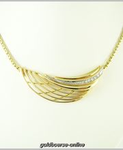 Collier Gold 585 Diamanten Diamantcollier Goldcollier