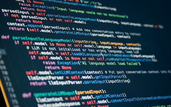 Programmiersprache auf einem Bildschirm