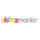 Logotipo de Disfrazmania, letras coloridas en fondo blanco.