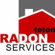 Logo of Teton Radon Services with a red house and gray roof graphic.