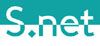 Logo mit stilisiertem Text "S.net" in Türkis auf weißem Hintergrund.