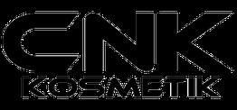 Schwarzes CNK Kosmetik-Logo auf transparentem Hintergrund.