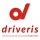 Logo rojo de Driveris con texto "Vehículos de ocasión for you!"