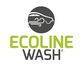 Logo Ecoline Wash con stilizzata auto verde e grigia sopra il nome del marchio in testo verde e nero.