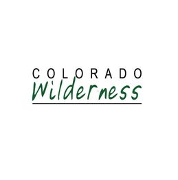 "Colorado Wilderness logo with 'Wilderness' in green cursive underlined."