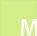 Grünes Quadrat mit einem weißen "M" darauf.