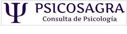 Logo de Psicosagra, Consulta de Psicología, con símbolo de psicología púrpura.