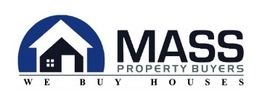 Logo of Mass Property Buyers with a house icon and the text "We Buy Houses."