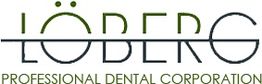 Löberg Professional Dental Corporation logo with stylized text and green accents.
