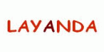 Text "LAYANDA" in roter Schrift auf weißem Hintergrund.