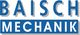 BAISCH MECHANIK-Logo in blauer Schrift auf weißem Hintergrund mit Schatteneffekt.