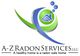 Logo for A-Z Radon Services, LLC with tagline: "A healthy home is a radon safe home."