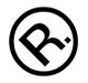Ein stilisiertes "R" in einem Kreis, ergänzt um ein kleines Quadrat rechts neben dem Buchstaben.
