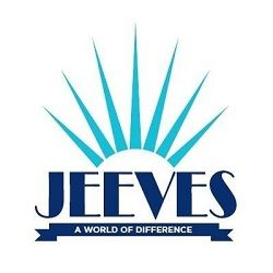 Jeeves logo with stylized blue sunburst and the tagline "A World of Difference."