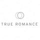 "Logo with interlocking circles above text: 'TRUE ROMANCE' on a white background."