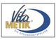 Logo mit Text "Vita METIK" und Slogan "Die Gesundheitspflege" auf weißem Hintergrund.