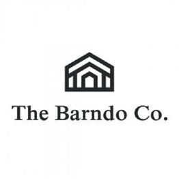 Logo of The Barndo Co., featuring a stylized barn design above the company name.