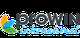 Logo von proWIN international mit farbigen Blattformen links.