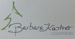 Grünes Logo mit Schriftzug "Barbara Küstner Logopädin" auf weißem Hintergrund.