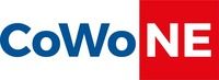 Logo mit blauem "CoWo" und rotem "NE" auf weißem Hintergrund.