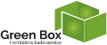 Logo med teksten "Green Box" og et grønt bokssymbol.