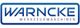 Logo mit blauem Schriftzug: "WARNCKE" oben und "WERKZEUGMASCHINEN" unten in einem Rahmen.
