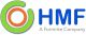 Logo of HMF, a Formrite Company, with green and orange circular design.