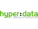 Grünes Logo mit schwarzem Schriftzug "hyper:data", darunter "IT-SERVICE & VERMIETUNG" in Grau.