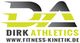 Logo von Dirk Athletics mit Webadresse www.fitness-kinetik.de.