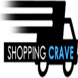 Silhouette of a truck with "Shopping Crave" text, indicating fast delivery service.