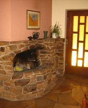 Kamin in der Eingangshalle