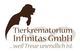 Logo des Tierkrematoriums Infinitas GmbH mit Tiersilhouetten und dem Slogan: "... weil Treue unendlich ist."