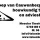 Joep van Cauwenberghe bouwkundig teken- en adviesbureau contactinformatie en logo.