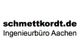 Schwarzer Text: "schmettkordt.de Ingenieurbüro Aachen" auf weißem Hintergrund.