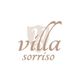 Logo con scritta "Villa Sorriso" e uno sfondo stilizzato a forma di scudo.
