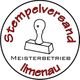 Kreislogo mit einem Stempel und dem Text "Stempelversand Ilmenau, Meisterbetrieb".