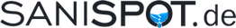 Blaues, pfeilartiges Symbol in Herzform auf schwarzem Hintergrund.