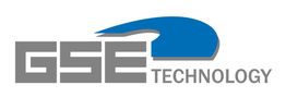 Logo van GSE Technology met blauwe golfachtige vorm boven grijze letters.