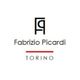 Logo con le lettere "FP", nome "Fabrizio Picardi" e "Torino" sotto una linea rossa.