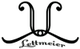Stilisiertes Logo mit geschwungenen Linien und dem Schriftzug "Lettmeier".