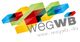 Buntes geometrisches Logo mit der Aufschrift „wegWB“ und der Website „www.wegwb.de“.